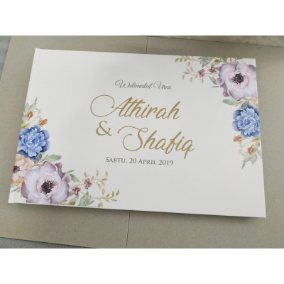 Guest Book Kahwin Floral 2